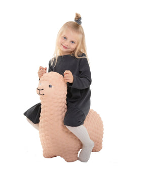Gerardo’s Toys Hüpftier Alpaka beige – Hüpfspielzeug für Kinder