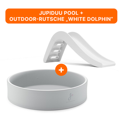 Kinder Rutsche & Pool Set XXL – Outdoor Wasserspaß für Garten | Jupiduu