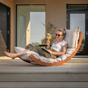 LAAKSO Outdoor Liege Set – Outdoor Liege mit Kissen & Keilen | Fitwood