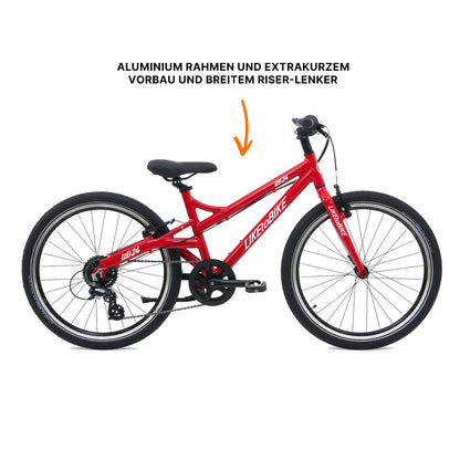 Kokua LIKEtoBIKE 24 SR Schwarz | Kinderfahrrad 24 Zoll mit Schaltung