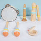 Montessori Holz Instrumenten Set für kleine Klangforscher (6, 8 und 9-teilig)