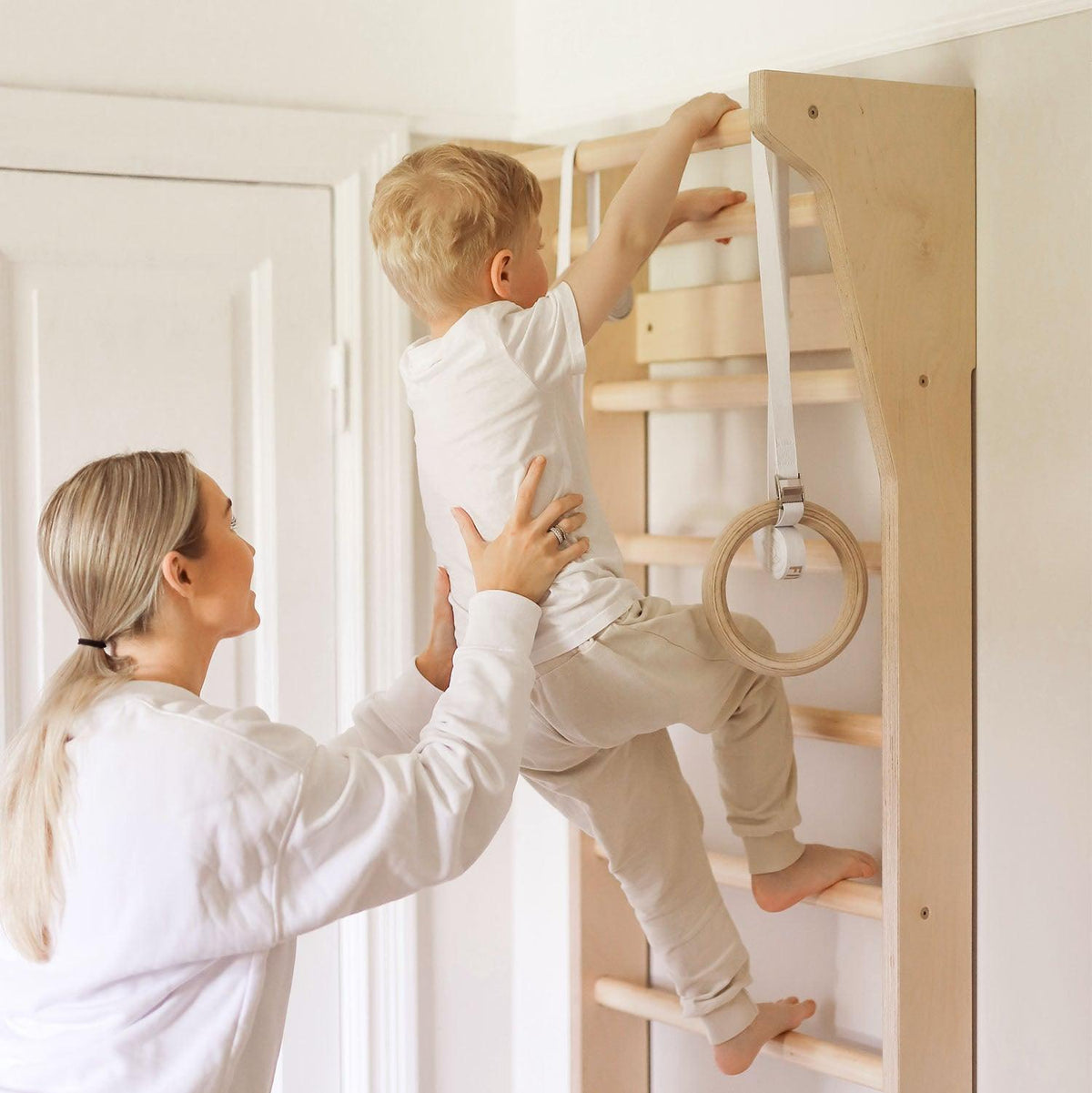Sprossenwand TAIMI Mini Premium – Kletterwand für Kinder | Fitwood