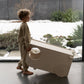 VERSO 2in1 Lernturm Beige – Lernturm & Kinderhocker für Küche | Fitwood