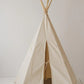Kinder Spielzelt- & Matten-Set (Tipi-Zelt) Beige | Moi Mili