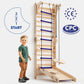 Schwedische Wand Apollo – Kletterwand mit Schaukel & Rutsche | Goodevas