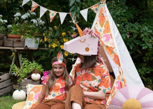 Kinder Spielzelt (Tipi-Zelt) Picknick mit Blumen | Moi Mili