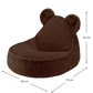 Kinder Sitzsack Bär aus Premium Teddystoff | Wigiwama