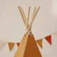 Kinder Spielzelt- & Matten-Set (Tipi-Zelt) Ocker | Moi Mili