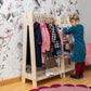 Clothing Rack with Shelves for Toddlers