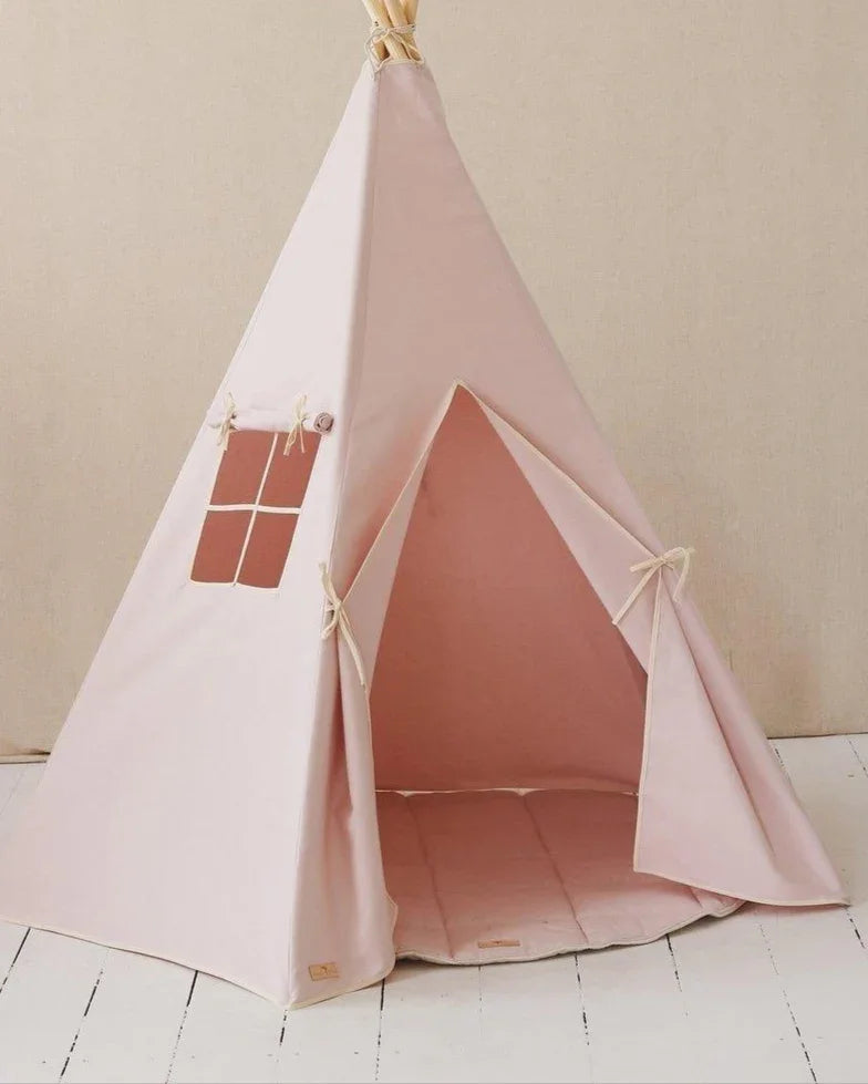 Kinder Spielzelt- & Matten-Set (Tipi-Zelt) Pink | Moi Mili