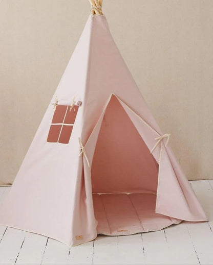 Kinder Spielzelt- & Matten-Set (Tipi-Zelt) Pink | Moi Mili