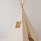 Kinder Spielzelt- & Matten-Set (Tipi-Zelt) Beige | Moi Mili