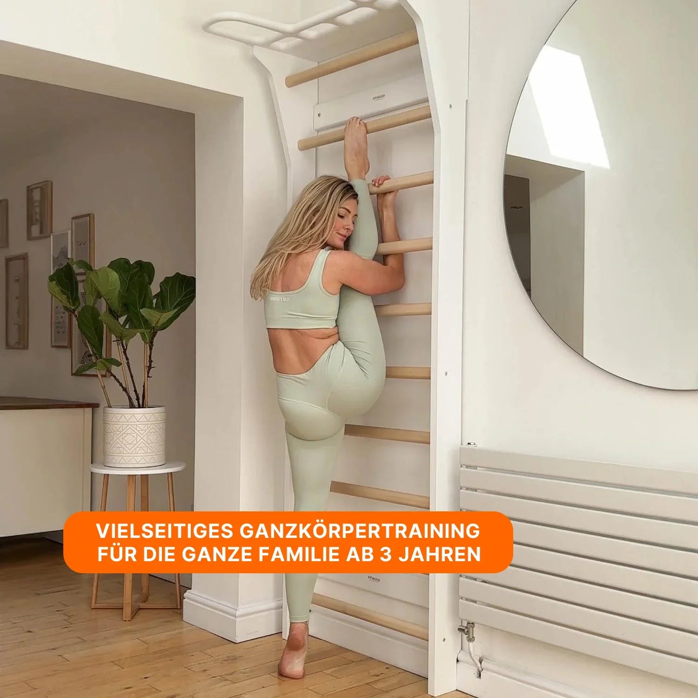 Sprossenwand AARNI Premium – Kletterwand für Kinder & Training | Fitwood