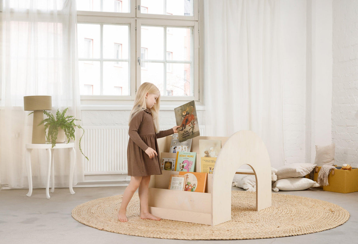 KUMPU Bücherregal Premium – Kinderregal für Bücher & Spielzeug | Fitwood