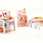 XXL Kinderküchen Set + 2× Spielbänke, Spieltisch und Regale | KITA-Qualität