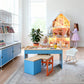 Gerardo’s Toys Puppenhaus Liselle XXL – Holz Puppenhaus mit LED Licht