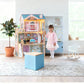 Gerardo’s Toys Puppenhaus Emily XXL – Holz Puppenhaus mit LED Licht