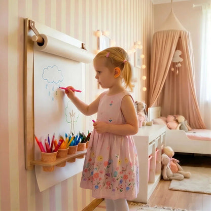 Zeichenbrett mit Stifthalter für Kinder und Papierrolle | leg&go