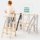 Lernleiter Montessori Beige – Kinderhocker & Kletterhilfe | Goodevas