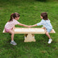Holz-Wippe für Kleinkinder mit Sitzkissen | Goodevas