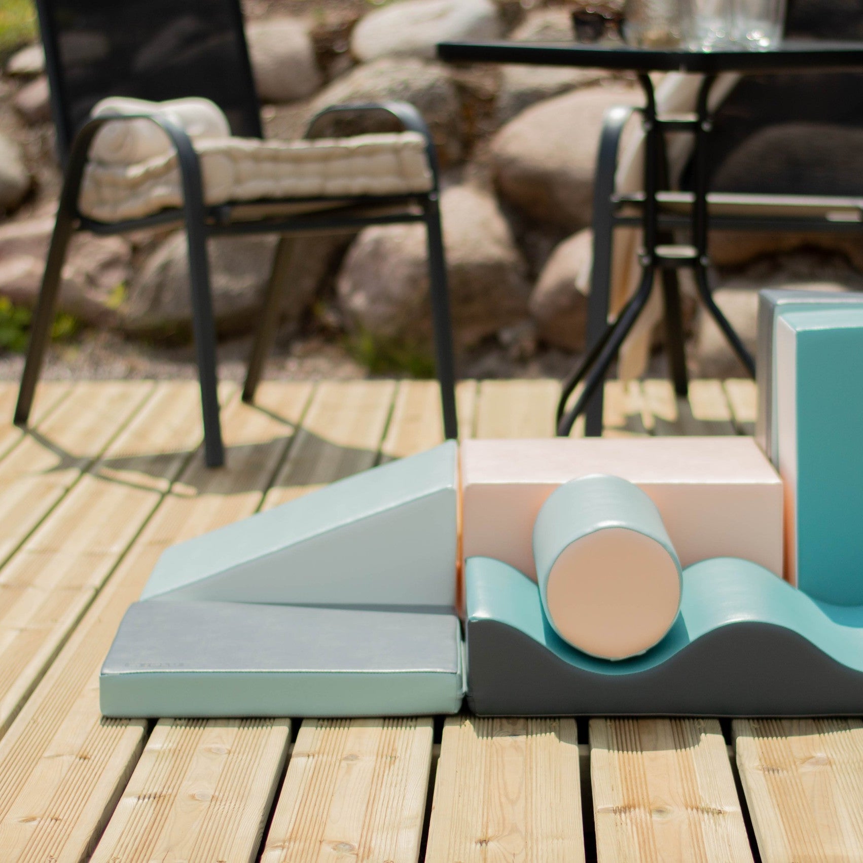 Soft Play 7 Foam Block Set - Light Pastel Discoverer