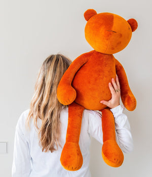 Jermaine der Bär XXL – 80 cm Kuscheltier Made in France | Adada