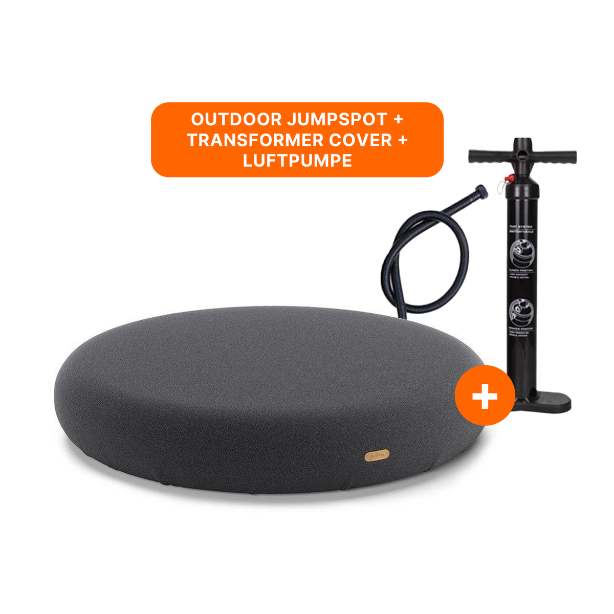 Indoor & Outdoor Jumpspot Grau – Springkissen für drinnen & draußen | Jupiduu