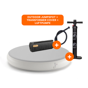 Indoor & Outdoor Jumpspot Grau – Springkissen für drinnen & draußen | Jupiduu