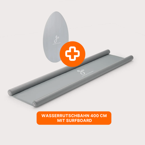 Wasserrutschbahn Slide & Surf – 400 cm inkl. Surfboard für Garten | Jupiduu