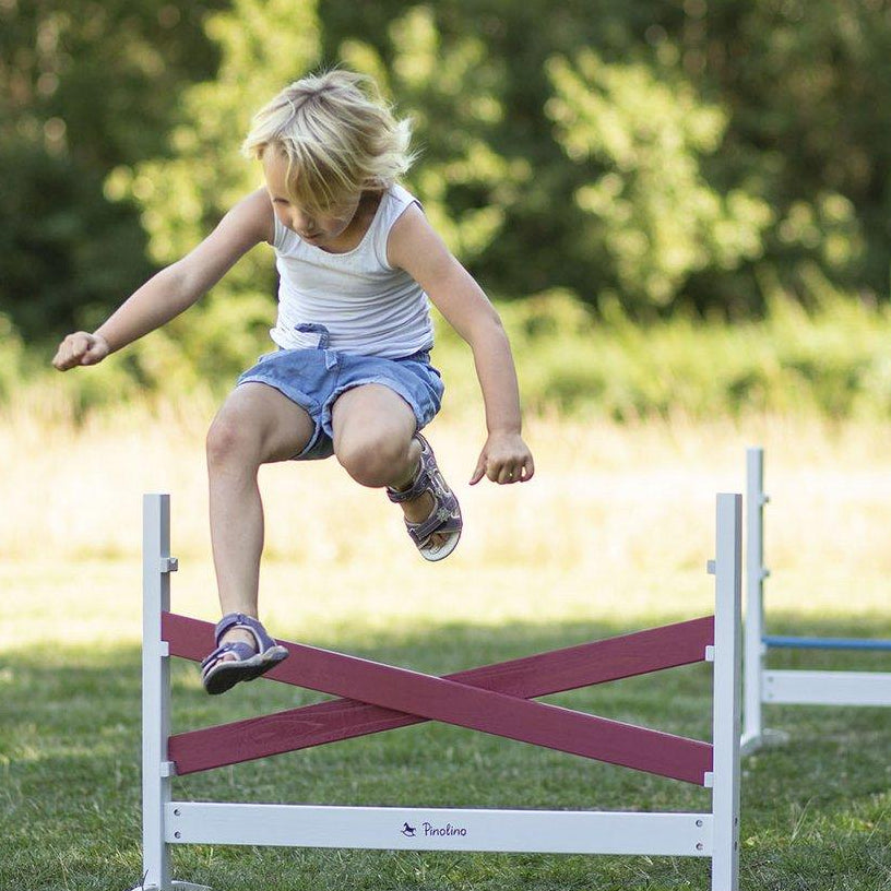 Kinder-Springset aus Vollmassivholz: Hürden 'Jumper', 3-teilig - verysuperb