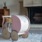 Montessori Puppenwagen und Lauflernwagen weiß