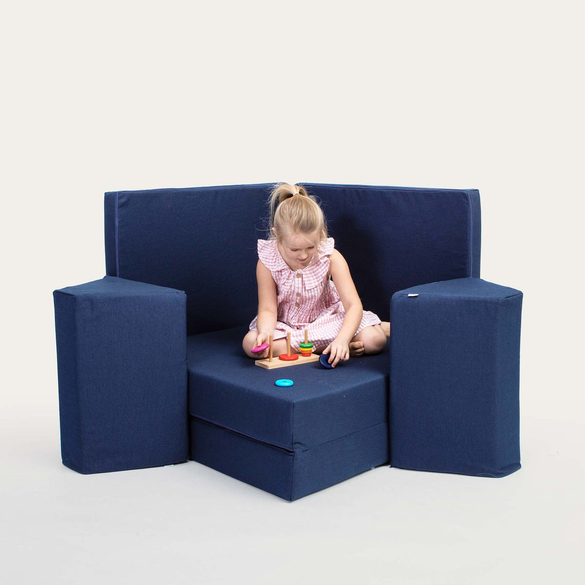 Spielsofa Set Blau – Modulares Kindersofa | Monboxy