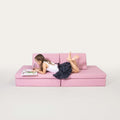 Spielsofa Set Pink – Modulares Kindersofa | Monboxy