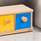 Montessori Holzkasten mit drei Fächern von Nienhuis - verysuperb