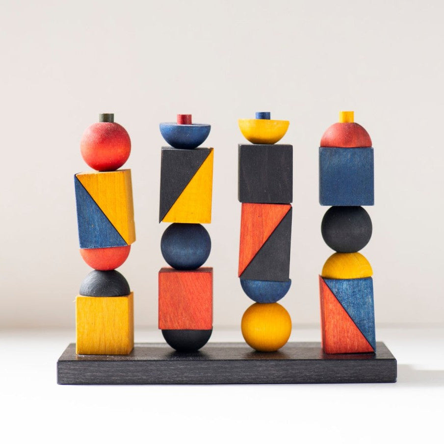 Montessori-inspired Modern Stacking Toy Modern X