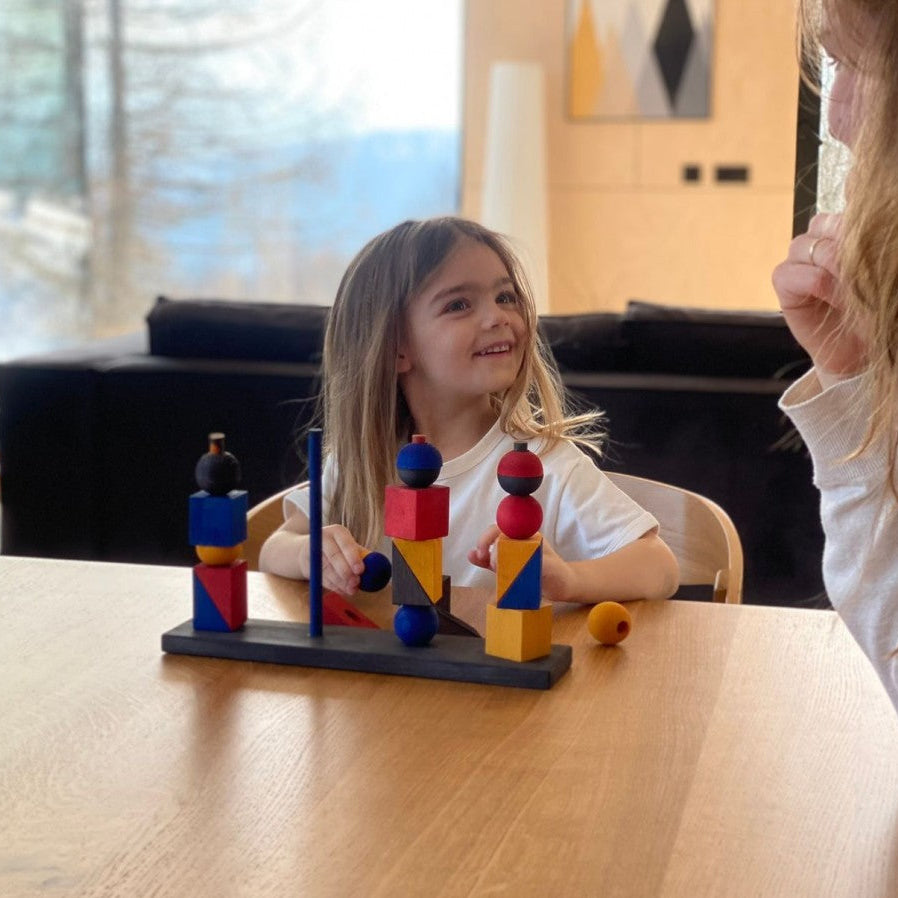 Montessori-inspired Modern Stacking Toy Modern X