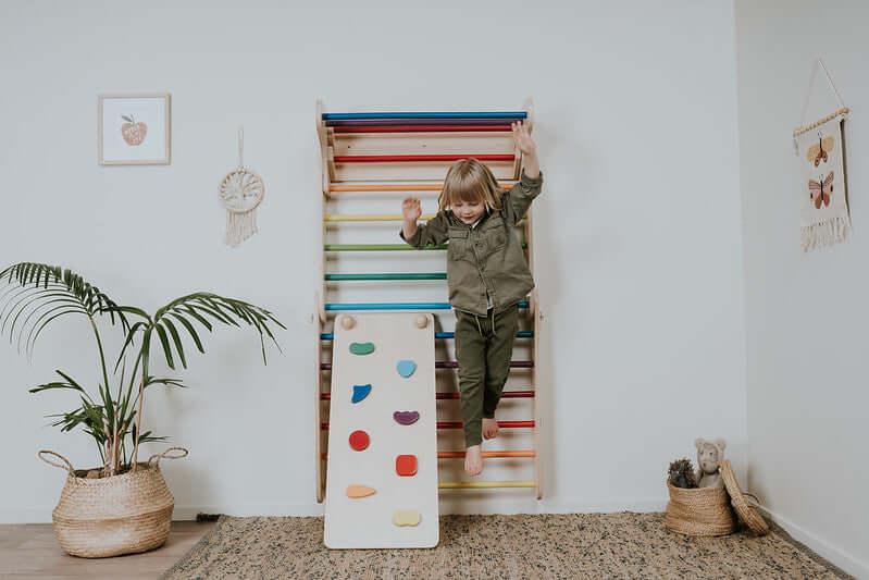 Pikler Set Kletterdreieck mit Rampe – Indoor Spielplatz für Kinder | leg&go