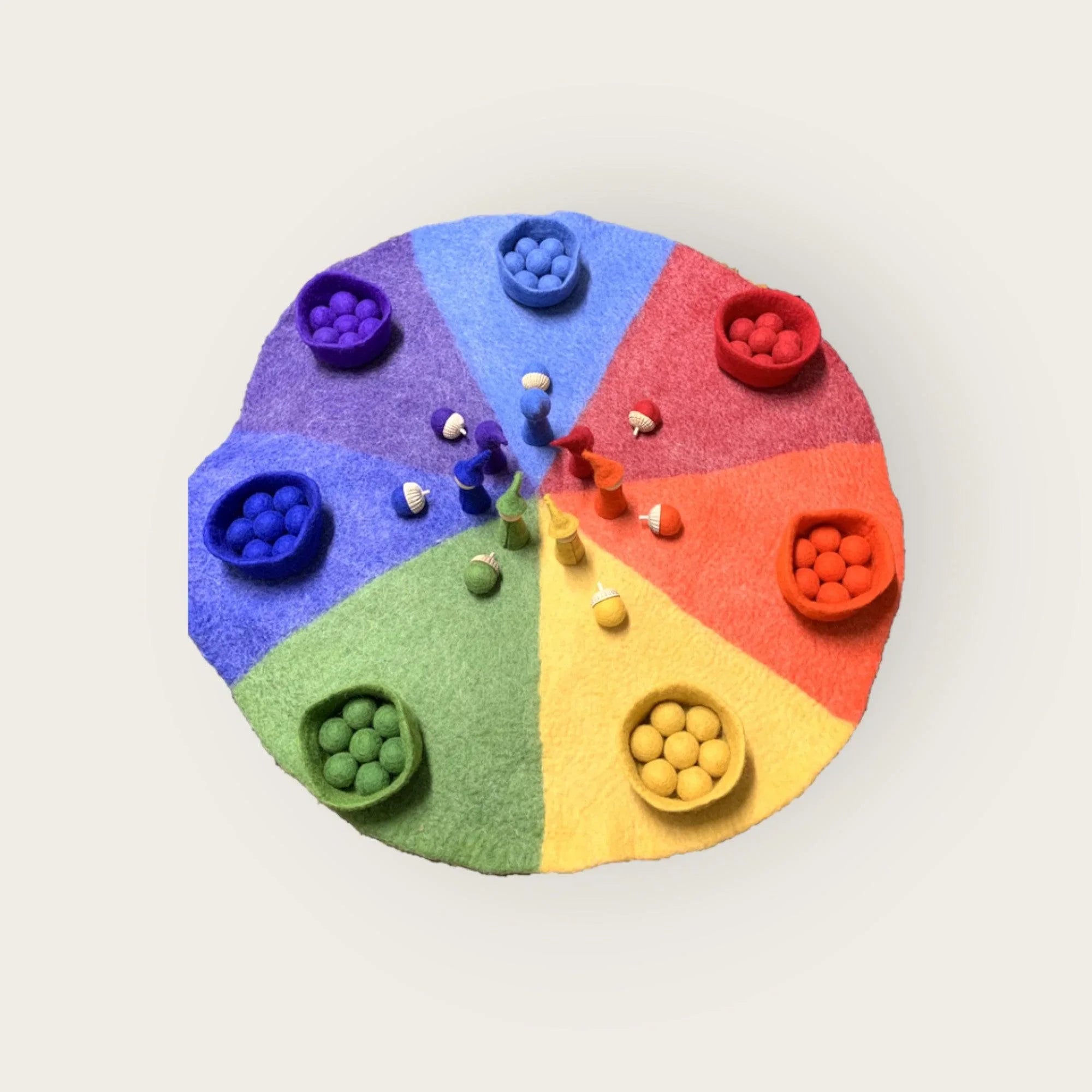 90 cm große Montessori Regenbogenmatte von Verysuperb