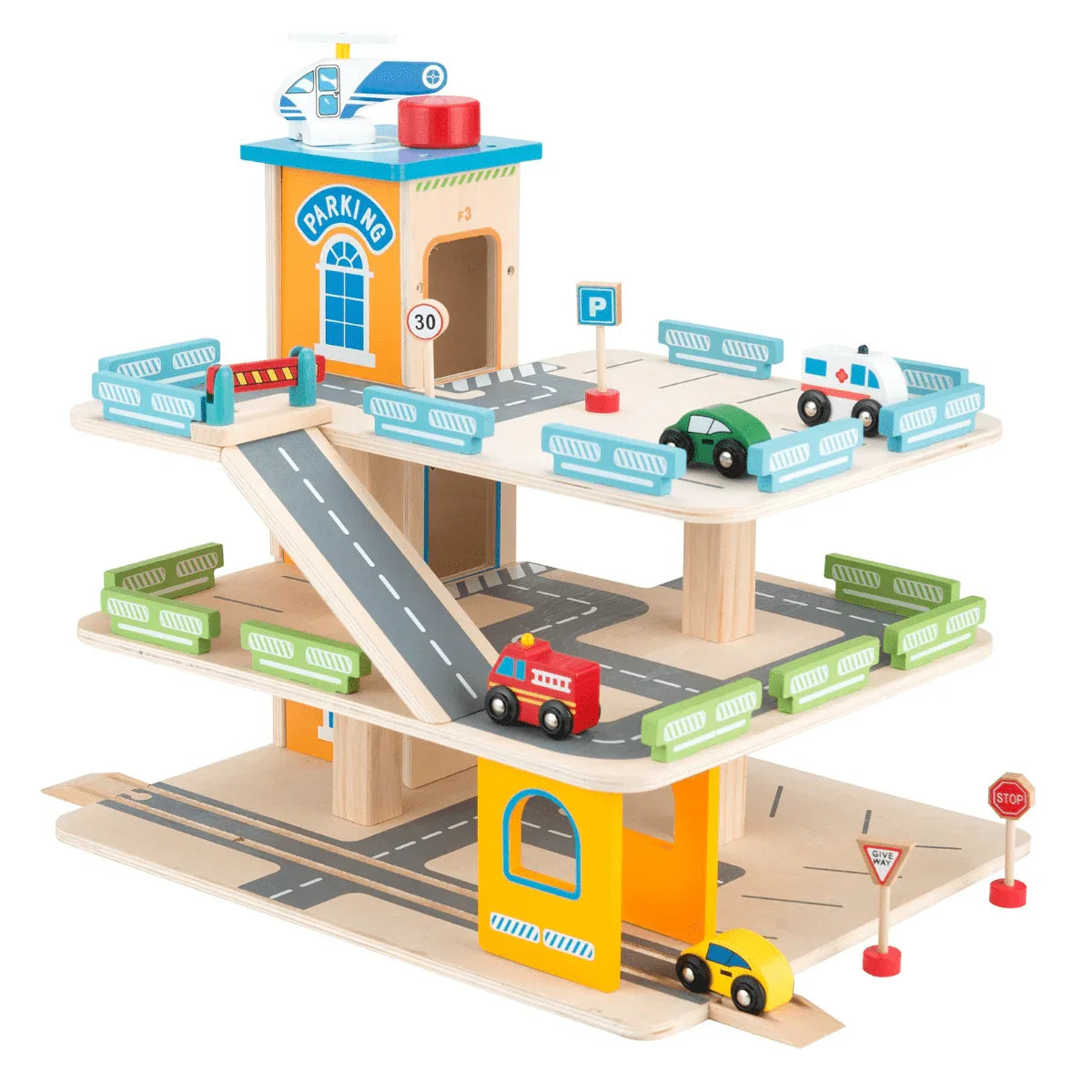 Holz Parkhaus für Kinder | Gerardo's Toys