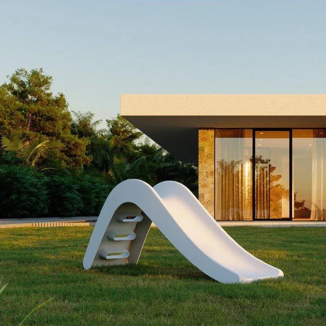 Rutsche Outdoor White Dolphin – Design Kinderrutsche für Garten | Jupiduu