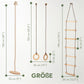 Schaukel Set 3in1 – Scheibe, Ringe & Strickleiter | Goodevas