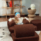 Spielsofa SETTEE aus Premium Teddystoff | Wigiwama