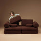 Spielsofa SETTEE aus Premium Teddystoff | Wigiwama