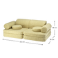 Spielsofa SETTEE aus Premium Teddystoff | Wigiwama