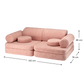 Spielsofa SETTEE aus Premium Teddystoff | Wigiwama
