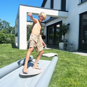 Wasserrutschbahn Slide & Surf – 400 cm inkl. Surfboard für Garten | Jupiduu