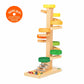 Tellerturm Murmelbahn mit Glockenspiel – Holz Kugelbahn für Kinder | Beck Holzspielzeug