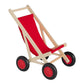 Puppenbuggy rot als Puppenwagen aus Holz