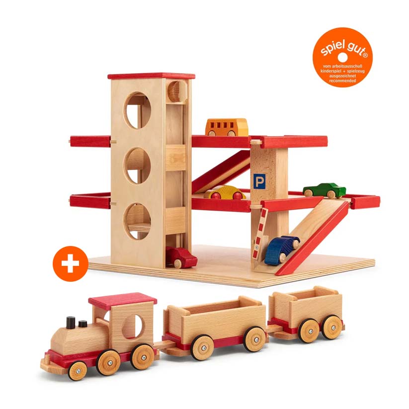 Verkehr & Mobilität Set – Kita Spielzeug Fahrzeuge & Straßen | Beck Holzspielzeug
